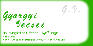 gyorgyi vecsei business card